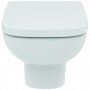 Ideal Standard i.life A Wall Hung Toilet + Concealed WC Cistern with Wall Hung Frame & Chrome Flushplate