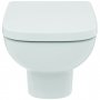 Ideal Standard i.life A Wall Hung Toilet + Concealed WC Cistern with Wall Hung Frame & Chrome Flushplate