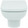 Ideal Standard i.life A Wall Hung Toilet + Concealed WC Cistern with Wall Hung Frame & Silk Black Flushplate