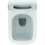 Ideal Standard i.life A Wall Hung Toilet + Concealed WC Cistern with Wall Hung Frame & Silk Black Flushplate