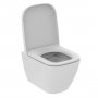 Ideal Standard i.life S Compact Wall Hung Toilet + Concealed WC Cistern with Wall Hung Frame & Chrome Flushplate