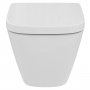 Ideal Standard i.life S Compact Wall Hung Toilet + Concealed WC Cistern with Wall Hung Frame & Chrome Flushplate