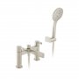 Vado Individual Edit Deck Mounted Bath/Shower Mixer + Shower Kit - Brushed Nickel