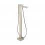 Vado Individual Notion Floor Standing Bath Shower Mixer - Brushed Nickel