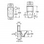 Roca The Gap Compact CleanRim Eco Close Coupled Back to Wall Toilet