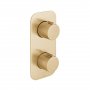 Vado Individual Tablet Altitude 1 Outlet Thermostatic Shower Valve - Brushed Gold