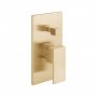 Vado Individual Notion 2 Outlet Manual Shower Valve With Diverter - Brushed Gold