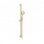 Vado Individual Round Single Function Air-Injection Slide Shower Rail Kit - Brushed Gold