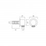 Vado Individual Round Wall Outlet - Brushed Nickel