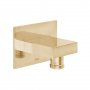 Vado Individual Square Wall Outlet - Brushed Gold