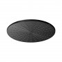 Vado Individual Round Slimline Shower Head - Brushed Black 300mm (12
