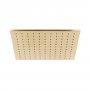 Vado Individual Square Slimline Shower Head - Brushed Gold 300mm (12
