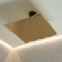 Vado Individual Square Slimline Shower Head - Brushed Gold 300mm (12
