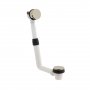 Vado Individual Push Type Bath Filler Waste & Overflow - Brushed Nickel