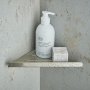 Vado Individual Shama Bathroom Corner Shelf - Brushed Nickel