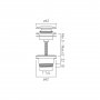 Vado Individual Universal Basin Waste - Brushed Bronze