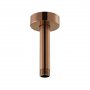 Vado Individual Fixed Head Ceiling Mounting Shower Arm - Brushed Bronze 100mm (4