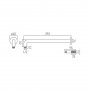 Vado Individual Round Easy Fit Shower Arm - Brushed Bronze
