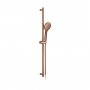 Vado Individual Round Single Function Air-Injection Slide Shower Rail Kit - Brushed Bronze