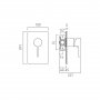 Vado Individual Edit 1 Outlet Manual Shower Valve - Brushed Nickel