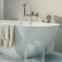 Laufen Lua 1700 x 750mm Freestanding Marbond Bath - White