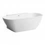 Laufen Lua 1700 x 850mm Back to Wall Marbond Bath - White