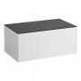 Laufen Sonar 800mm Matt White & Nero Marquina Drawer Element without Cutout