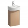 Laufen Sonar 400mm Copper (Lacquered) 1 Door Vanity Unit - Right Hand