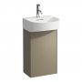 Laufen Sonar 400mm Titanium (Lacquered) 1 Door Vanity Unit - Right Hand