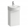 Laufen Sonar 400mm Matt White 1 Door Vanity Unit - Left Hand