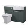 Tavistock Match 1000mm Viridian Green Unit and Basin - Right Hand