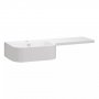 Tavistock Match 1000mm Gloss White Unit and Basin - Left Hand