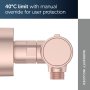 Ideal Standard Ceratherm ALU+ Shower Exposed Thermostatic Mixer - Rose