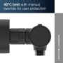 Ideal Standard Ceratherm ALU+ Shower Exposed Thermostatic Mixer - Silk Black
