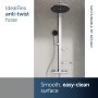 Ideal Standard Ceratherm ALU+ Shower System with Exposed Shower Mixer - Silver