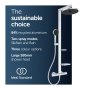 Ideal Standard Ceratherm ALU+ Shower System with Exposed Shower Mixer - Silver