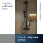 Ideal Standard Ceratherm ALU+ Shower System with Exposed Shower Mixer - Silk Black