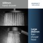 Ideal Standard Ceratherm ALU+ Shower System with Exposed Shower Mixer - Silk Black