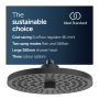 Ideal Standard Idealrain ALU+ 260mm Round Shower Head - Silk Black