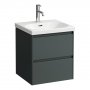 Laufen Lani Traffic Grey 500mm 2 Drawer Vanity Unit