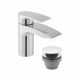 Vado Axces Rowe Mini Mono Basin Mixer + Push Basin Waste