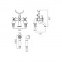 Vado Axces Victoriana Deck Mounted Bath Shower Mixer