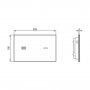 Ideal Standard Symfo Black Electronic Proximity Glass Dual Flushplate with Conversion Kit