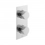 Vado Individual Knurled Accents 2 Outlet Thermostatic Shower Valve - Chrome