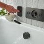 Vado Zone Brushed Black Vertical Concealed Stop Valve