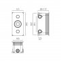 Vado Zone Brushed Gold 2 Outlet Concealed Thermostatic Shower Valve