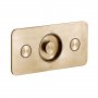 Vado Zone Brushed Gold 2 Outlet Horizontal Concealed Thermostatic Shower Valve