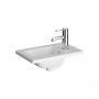 Vitra Root 45cm Compact Basin Unit with One Left Hand Door - High Gloss White