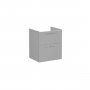 Vitra Root 60cm Basin Unit with Two Drawers - Matt Rock Grey