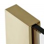 Dawn Minos 600mm Walk-In Panel with Wall Profile & Stabilising Bar - Brass